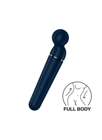 Vibromasseur wand bleu USB 60 vibrations Planet Wand-er Satisfyer - CC597845